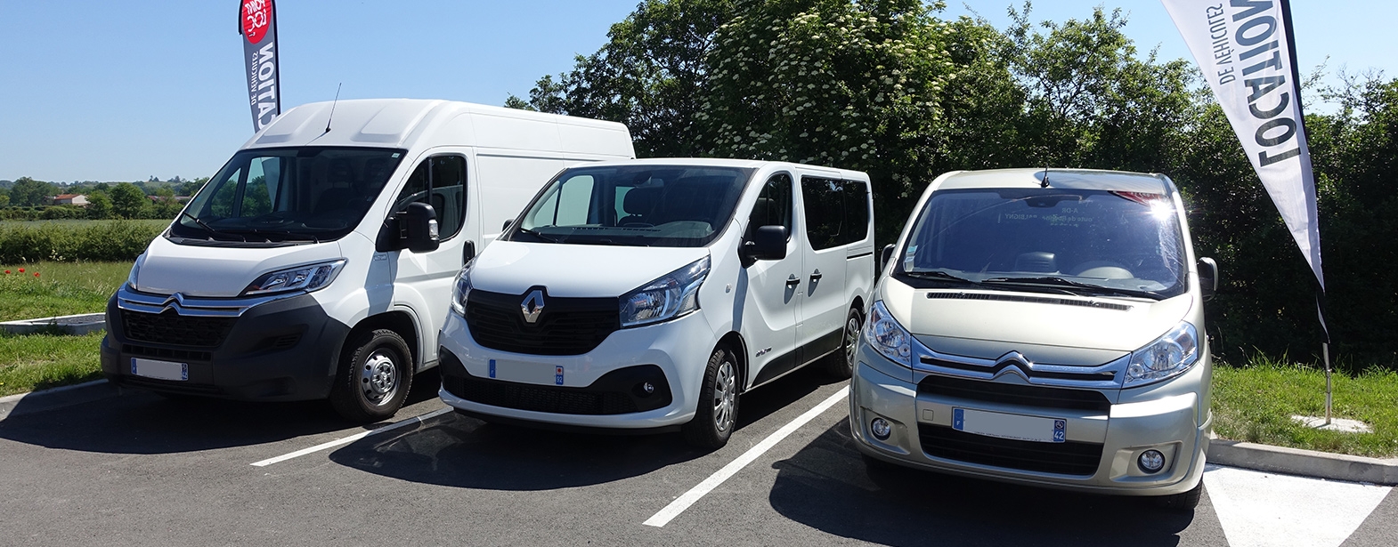 Une offre complète de location de voitures et utilitaires...