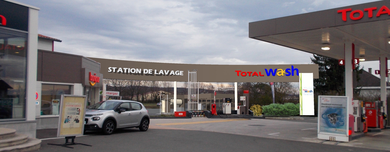 Station de lavage pour voitures et utilitaires